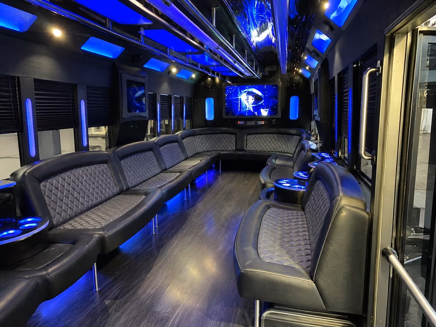 cerritos 28 passenger party bus interior