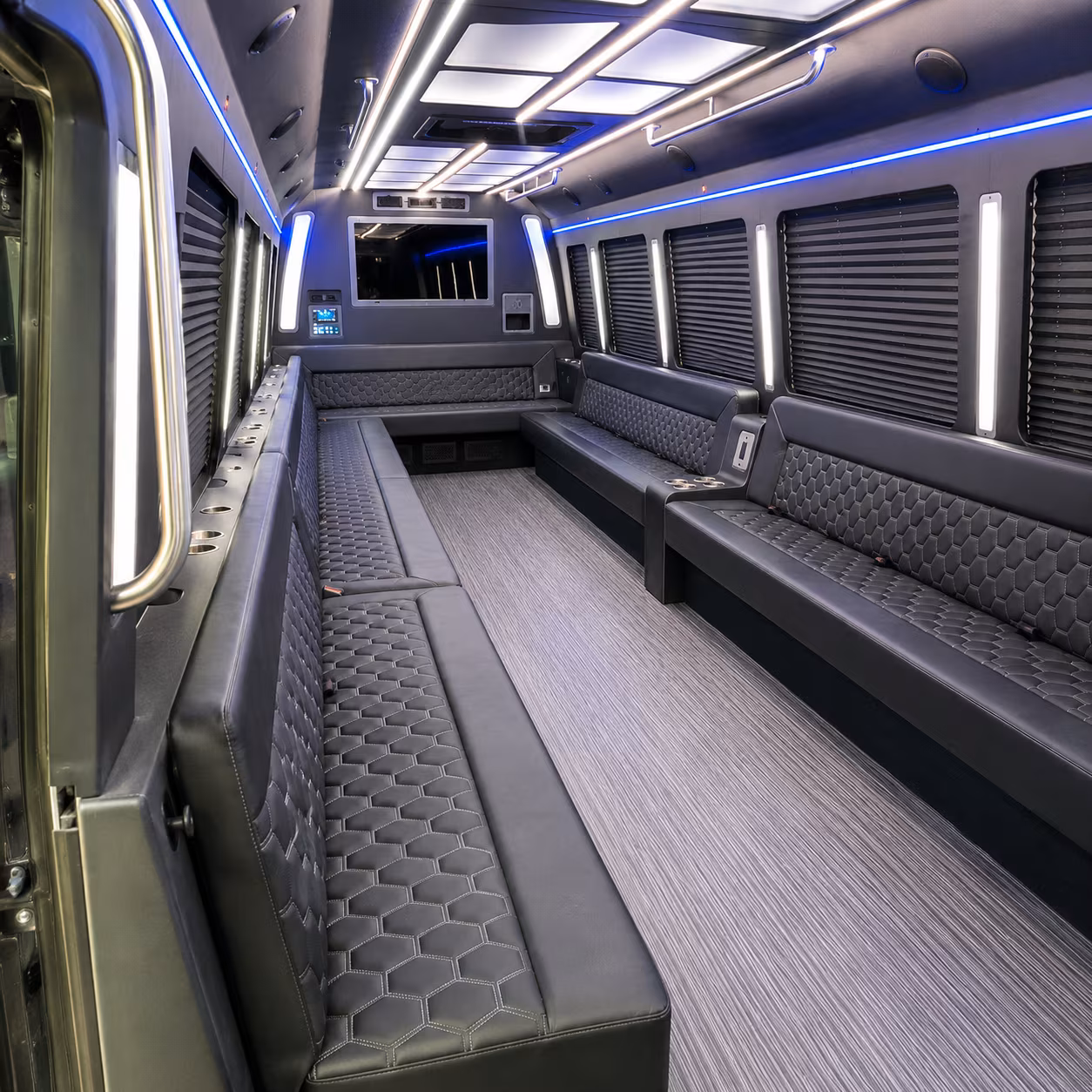 cerritos 40 passenger party bus interior