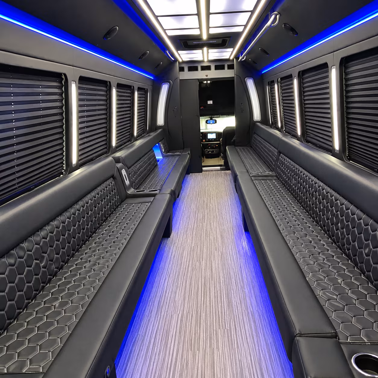 cerritos party bus rental interior