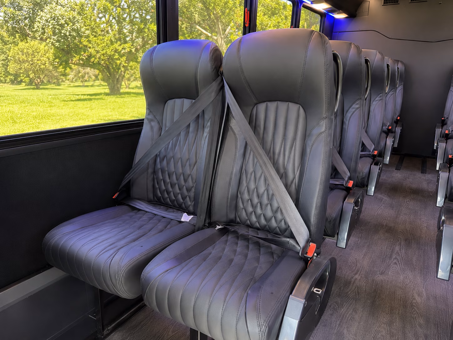 cerritos sporting event transportation onboard seating