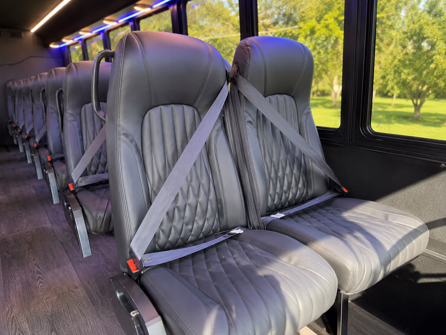 cerritos wine tour brewery transportation onboard seating