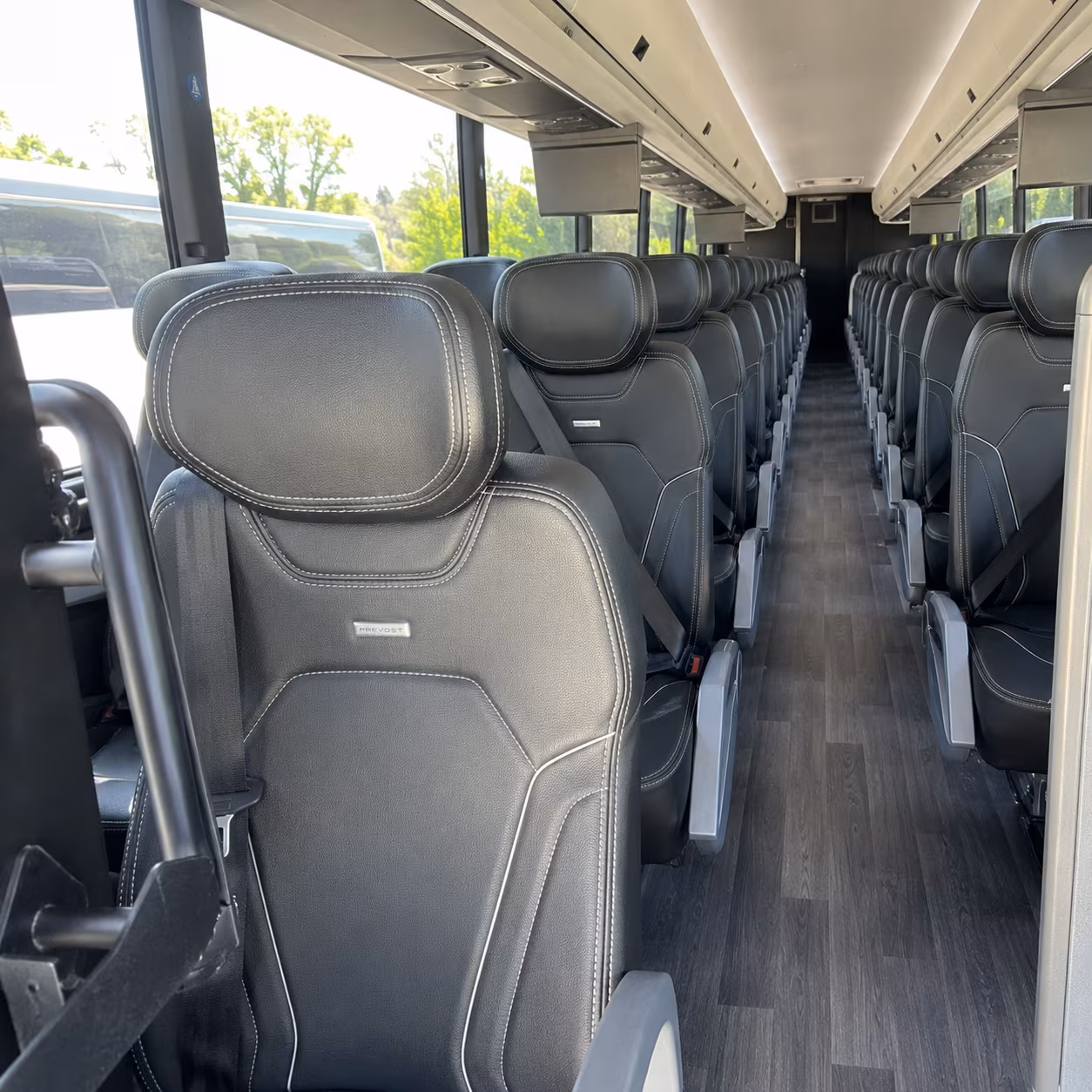lakewood charter bus rental inside