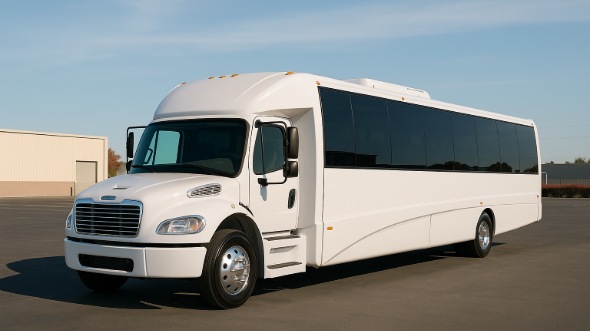 Exterior of Charter Bus Company Cerritos's 15 Passenger Minibus in Cerritos