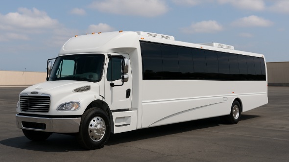 Exterior of Charter Bus Company Cerritos's 18 Passenger Minibus in Cerritos