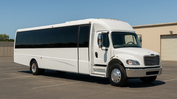Exterior of Charter Bus Company Cerritos's 25 Passenger Mini bus in Cerritos