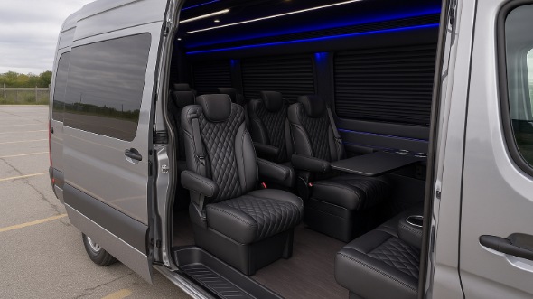 cerritos sprinter van with driver inside