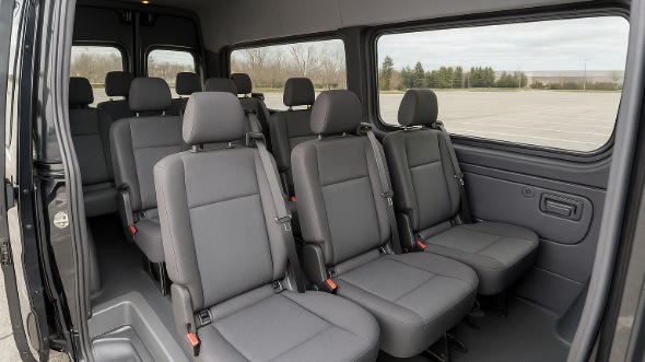 Interior of Charter Bus Company Cerritos's Sprinter Van Rental With Driver in Cerritos